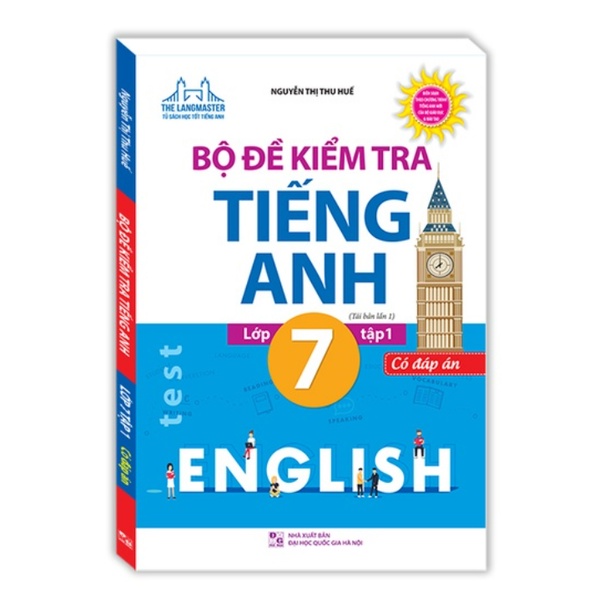 Sách - Combo Bộ đề kiểm tra tiếng Anh lớp 7(T1+T2)