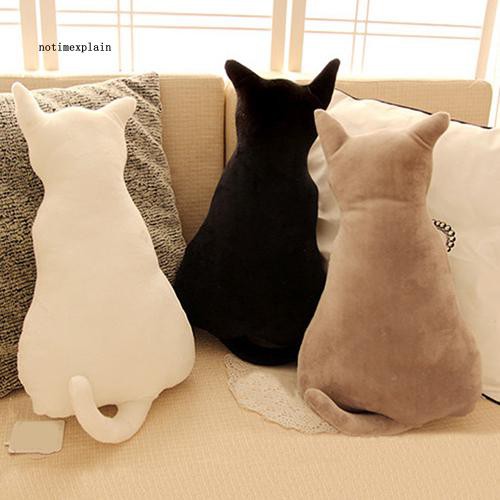 Gối ôm sô pha hình chú mèo mềm mại xinh xắn kích thước 30/45cm tiện dụng