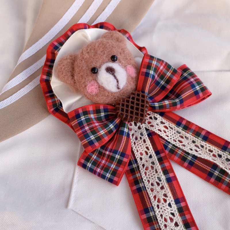 Ghim Cài Áo Hình Chú Gấu Hoạt Hình Phong Cách Lolita Đáng Yêu