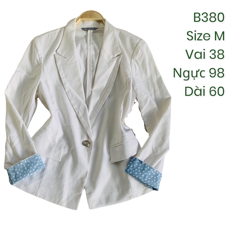 Áo khoác vest/blazer nữ B380 2hand Hàn si tuyển ảnh thật