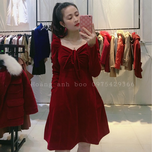 Vây nhung rút dây ngực