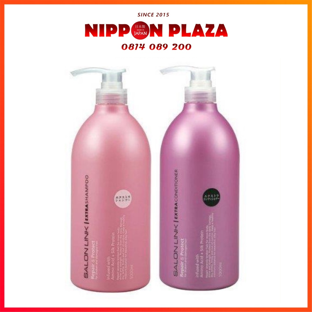 (HÀNG CHÍNH HÃNG)BỘ DẦU GỘI XẢ SALON LINK EXTRA 1000ML NHẬT BẢN (kèm ảnh thật)