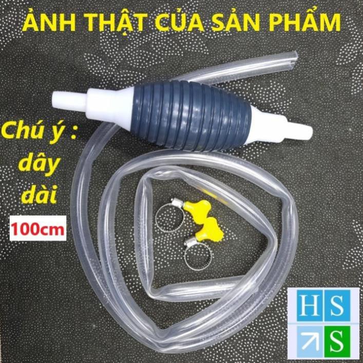 Bơm hút chất lỏng đa năng kèm 2 khóa (Dài 100cm) Dụng cụ hút nước, rượu, xăng dầu đơn giản hiệu quả - HS Shop Thủ Đức