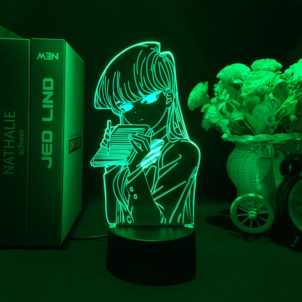 Đèn Ngủ Led 3d Hình Nhân Vật Hoạt Hình Komi Can't