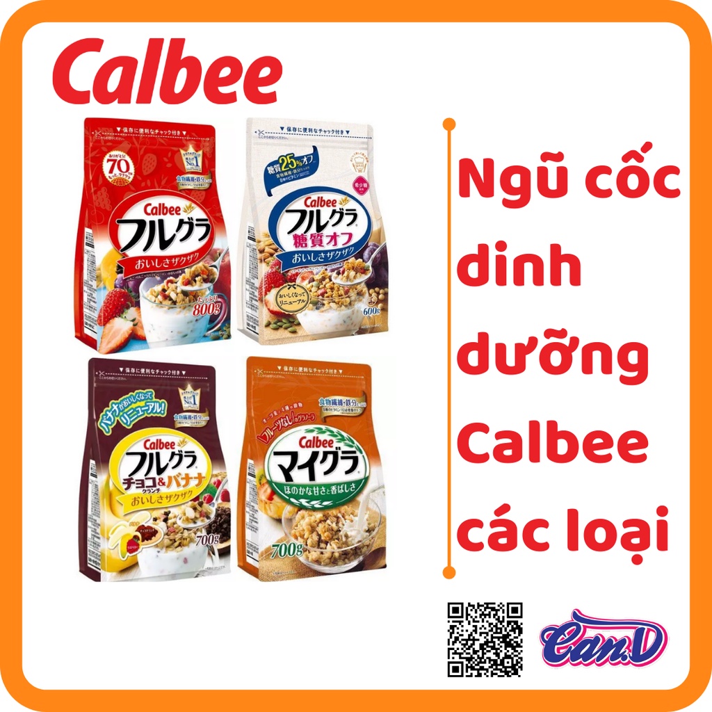 ( Bán sỉ ) Thùng 6 gói Ngũ cốc Calbee các loại