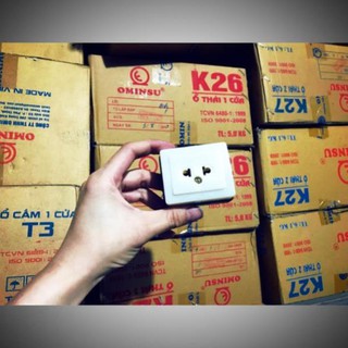 Ổ cắm 1 cửa Ominsu CHÍNH HÃNG