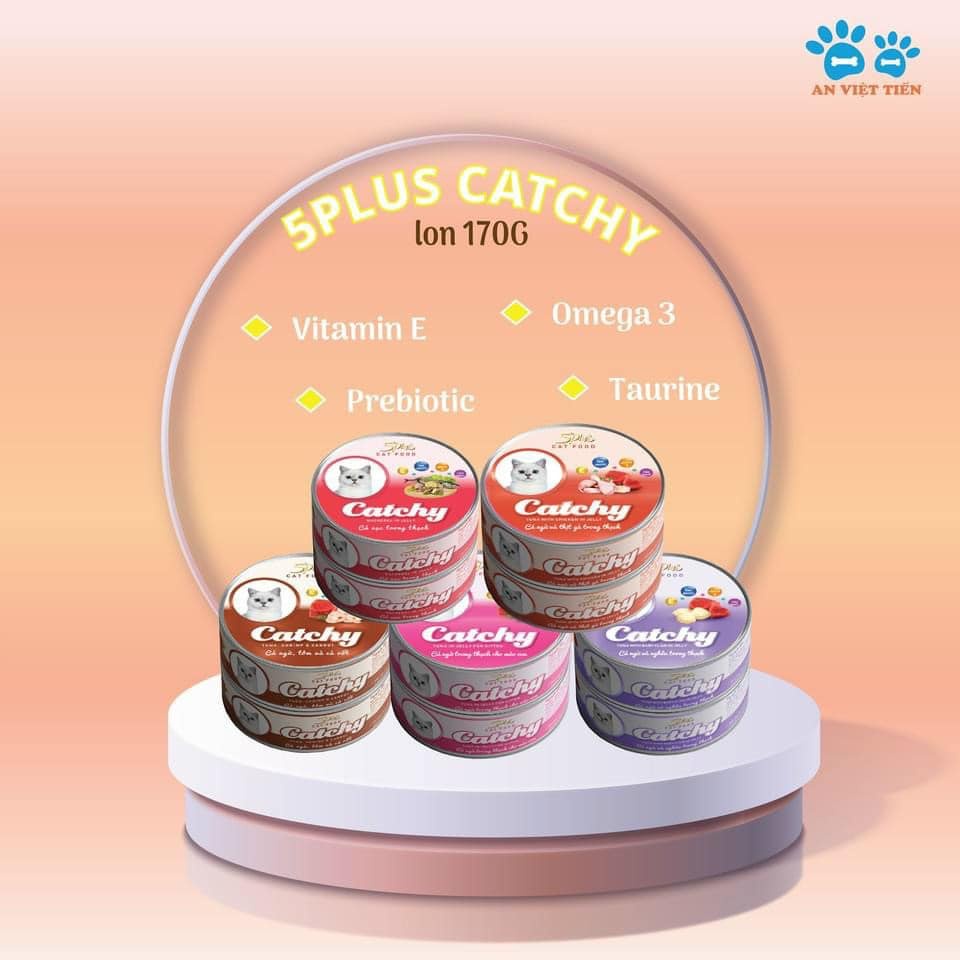 Pate lon dạng thạch 170gr Catchy 100% Thịt Thật Nhiều Vị