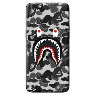 Ốp Lưng Oppo A83/ F1S/ F3/ F3 LITE/ NEO9S - Bape Xám Đen