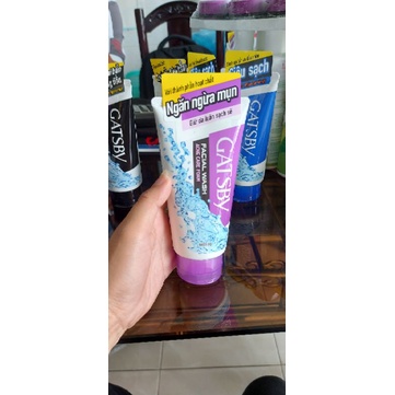 Sữa rửa mặt cho nam da khô da dầu mụn đầu đen Gatsby Facial Foam 130g