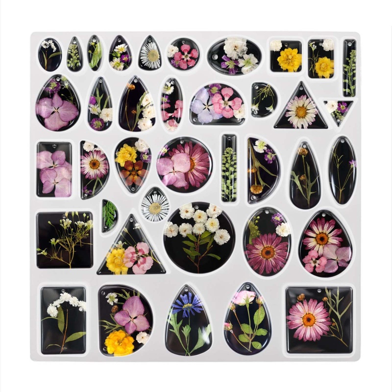 Sa Khuôn Silicone Làm Trang Sức Nhiều Hình Dạng DIY