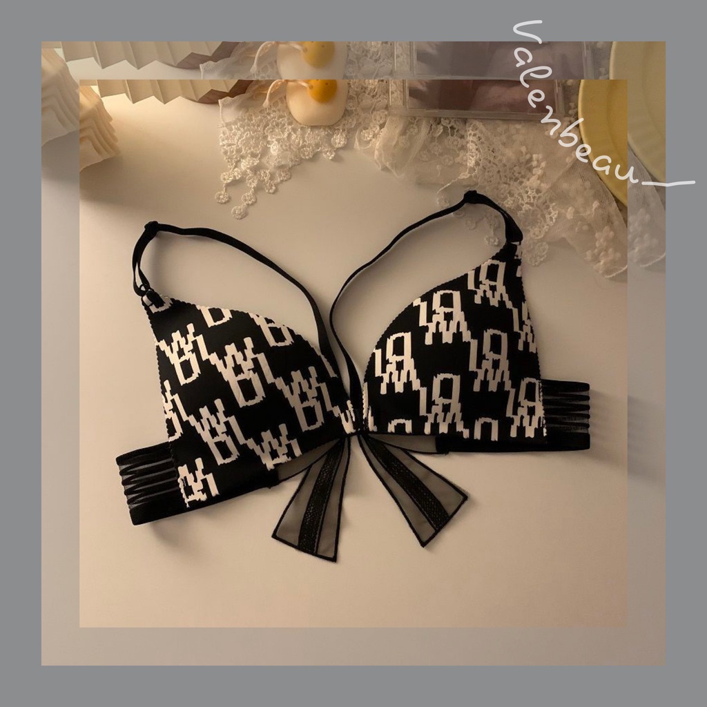 Áo bra siêu sexy nơ sau lưng, cài trước, đệm mỏng, không gọng | BigBuy360 - bigbuy360.vn