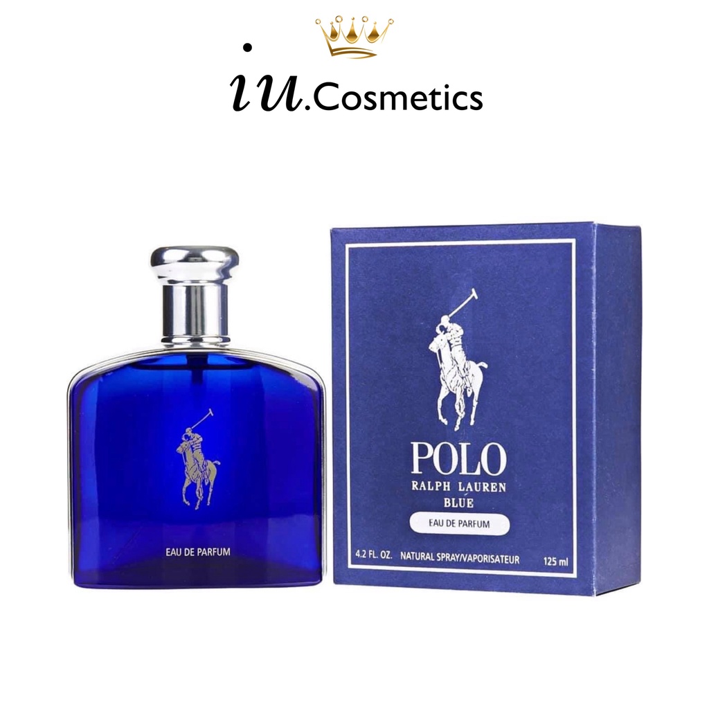 Nước hoa nam Polo blue black dung tích 125ml - Dầu thơm nam tính, hương thơm sang trọng đẳng cấp - iu.cosmetics