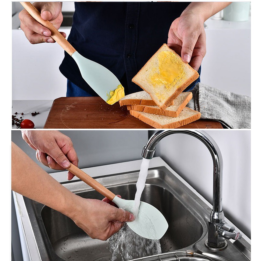 Set of 11 dụng cụ nấu ăn Silicone Kitchenware