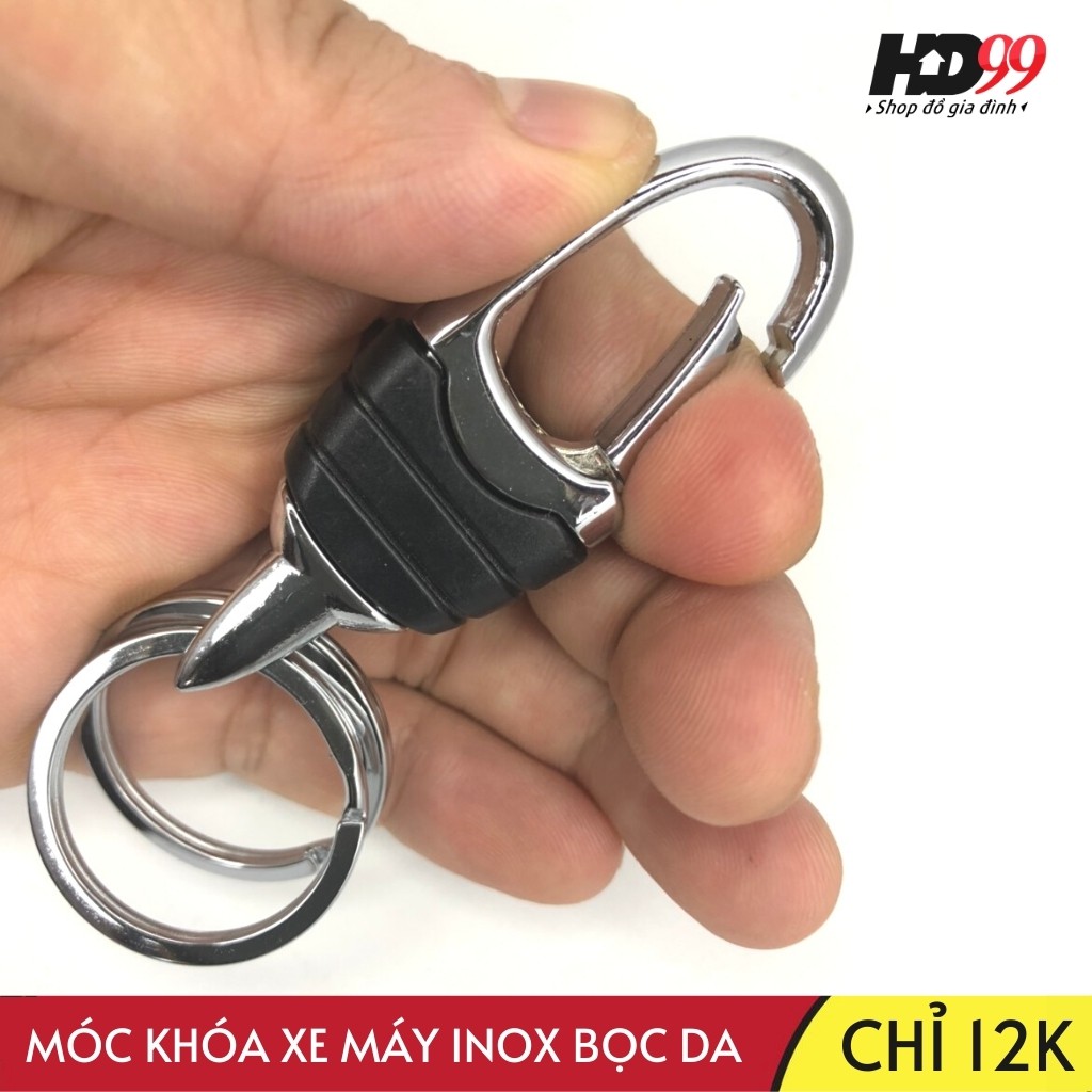 Móc Khóa Xe Máy Inox HD99  Chỉ 12K [RẺ VÔ ĐỊCH]