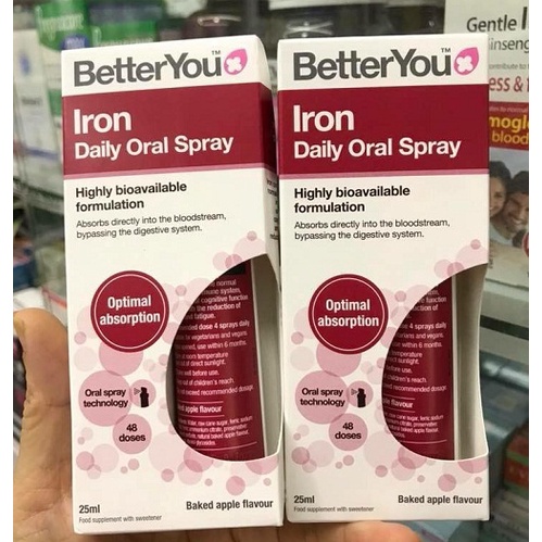 -0.1 BỔ SUNG SẮT DẠNG XỊT IRON BETTER YOU - ANH