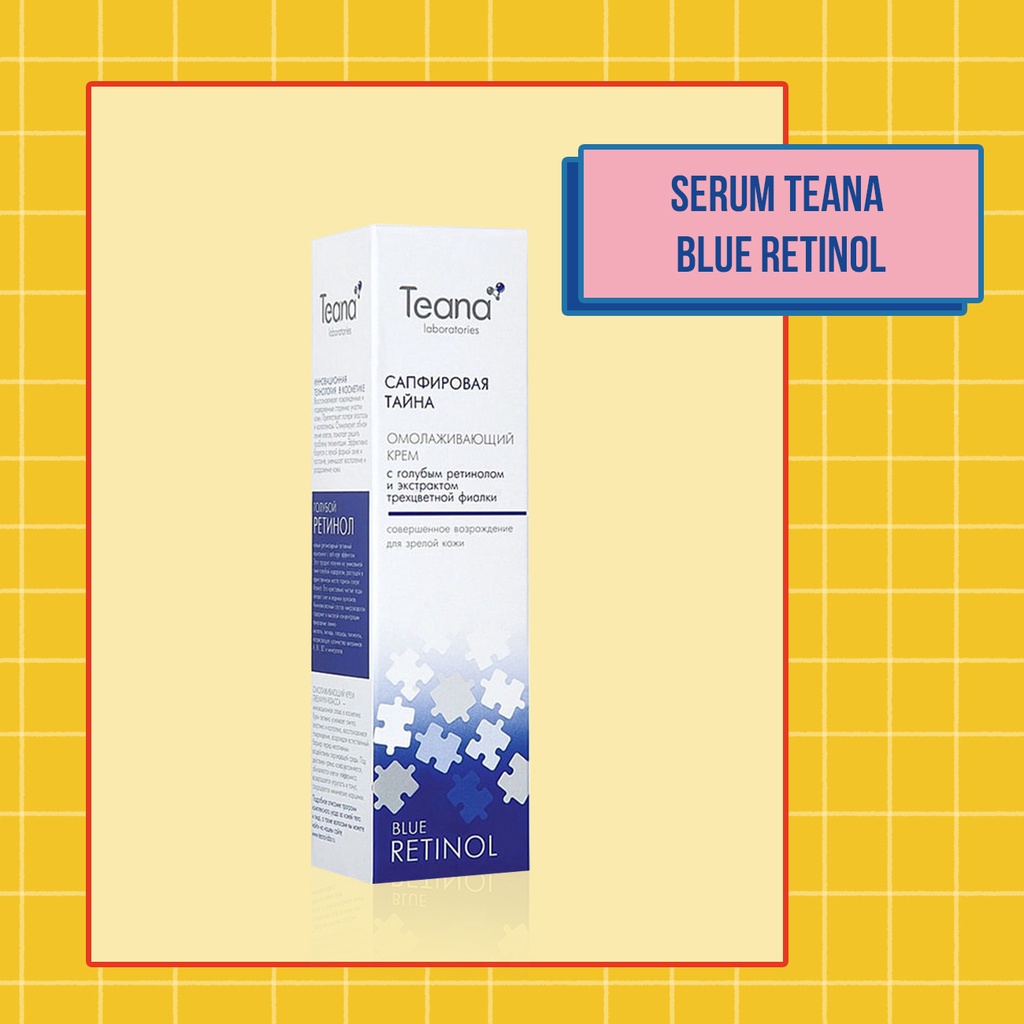 Serum Teana Blue Retinol Peel Da Căng Bóng Giảm Mụn, Làm Săn Chắc Mờ Thâm Nám Sẹo Và Trẻ Hoá Da 30ml