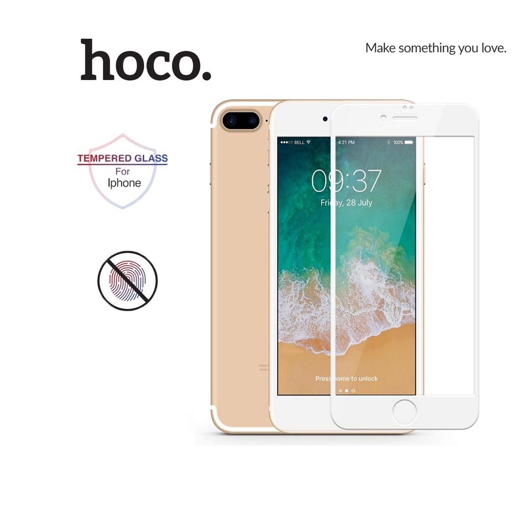 Kính cường lực Hoco G5 độ cứng 2.5D chống bám vân tay cho iPhone 7Plus/8Plus