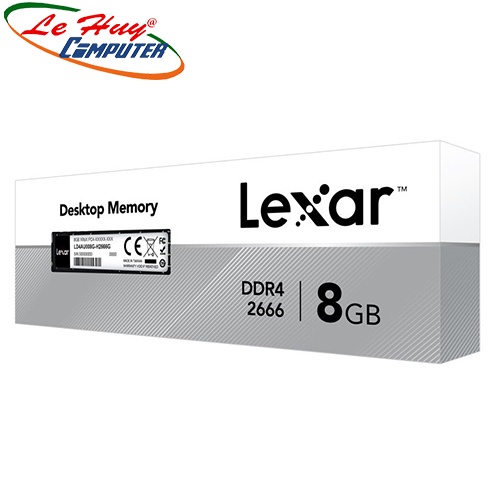 Ram máy tính Lexar 8GB DDR4 2666Mhz Không Tản Nhiệt (LD4AU008G-R2666G)