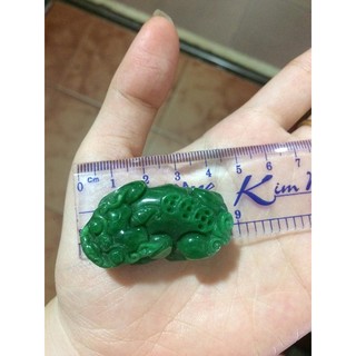 Vòng cổ tỳ hưu xanh lá cẩm thạch cho nam - 400k