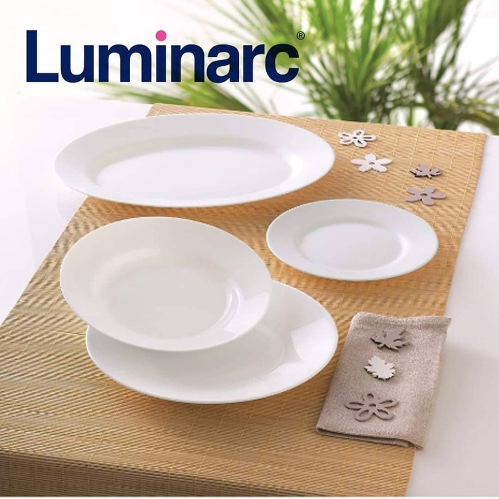 Bộ đĩa  thủy tinh Luminarc Everyday 3 chi tiết 27cm N3604*3, dùng lò vi sóng, máy rửa bát