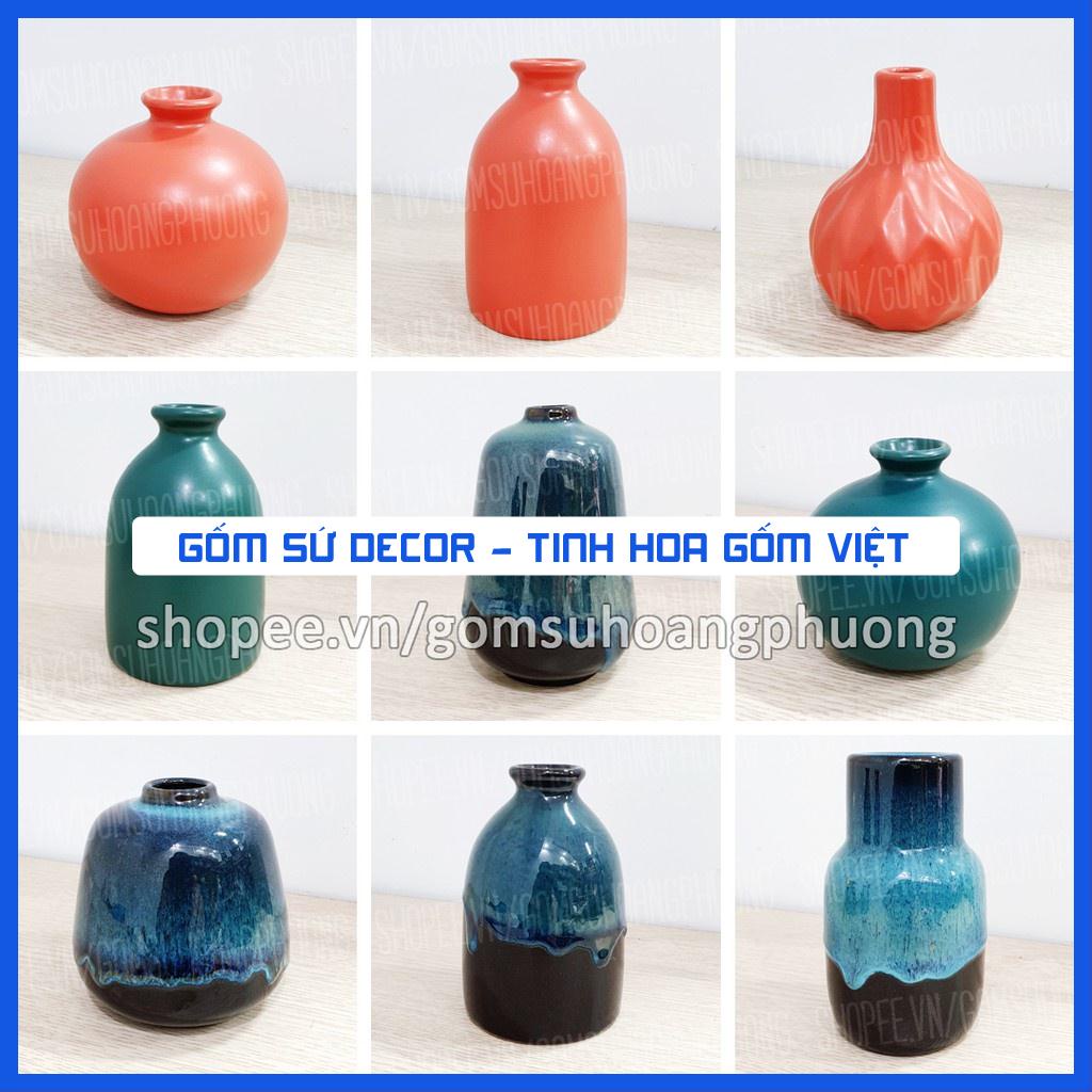 Lọ hoa sứ mini để bàn - Bình hoa Bát Tràng - Hơn 20 mẫu đa dạng