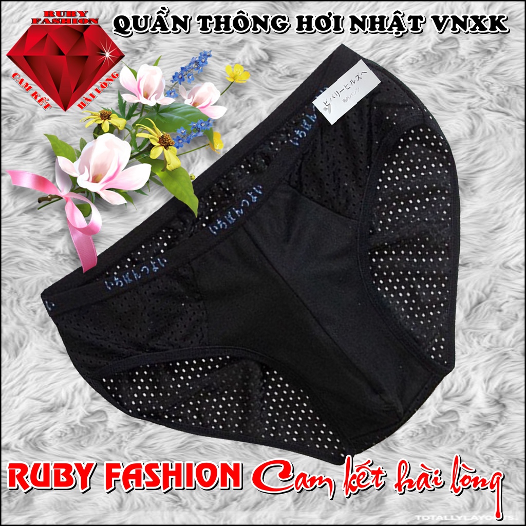 Có size lớn:  = set 6 Quần lót nam, Quần sịp nam lưới Nhật, Thun lạnh thông hơi