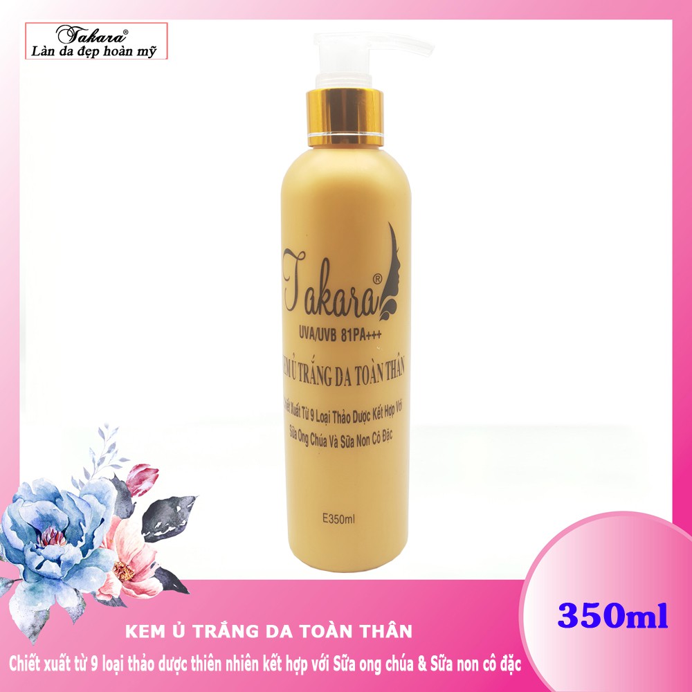 Kem ủ trắng da toàn thân TAKARA - 350ml