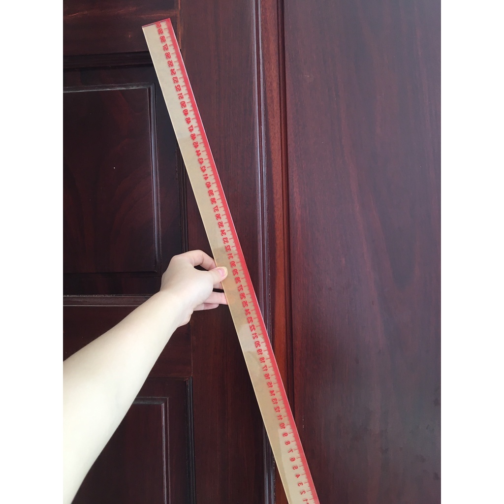 THƯỚC NHỰA DẺO KHẮC SỐ 60cm BẢN 3cm
