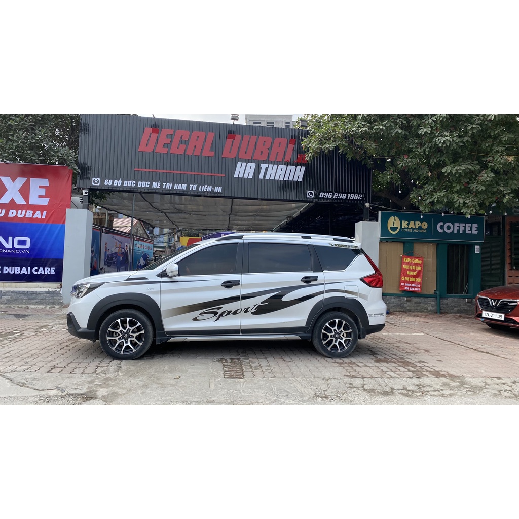 Decal trang trí xe Suzuki XL7 thể thao