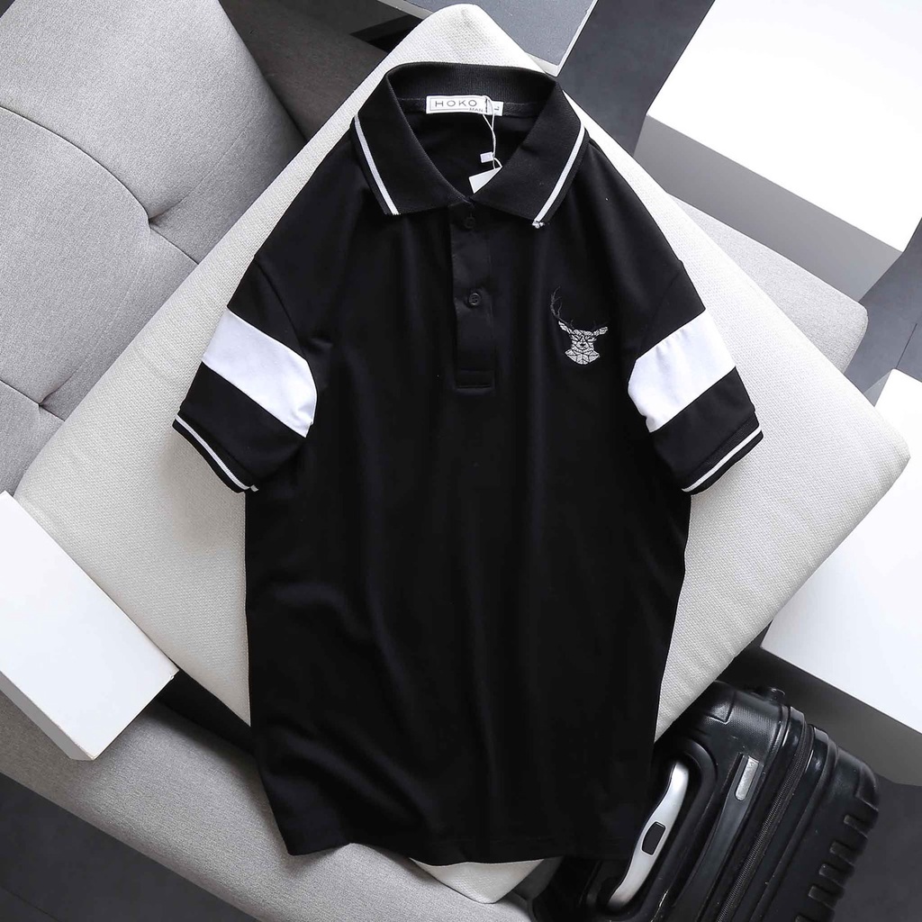 Áo thun Polo Nam nữ chất thun cá sấu Sừng hươu style Hàn quốc phong cách Ulzzang