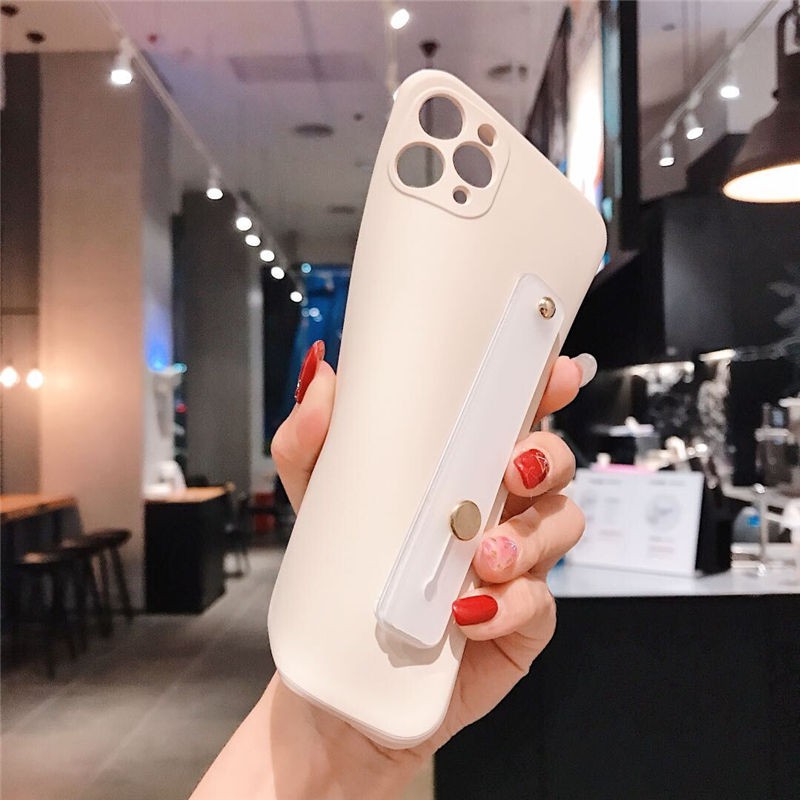 Ốp điện thoại silicone có dây đeo tay thời trang cho IPHONE 13 12 Pro Max 11PRO MAX XR XS MAX X 7 8 PLUS 13 Pro Ốp lưng