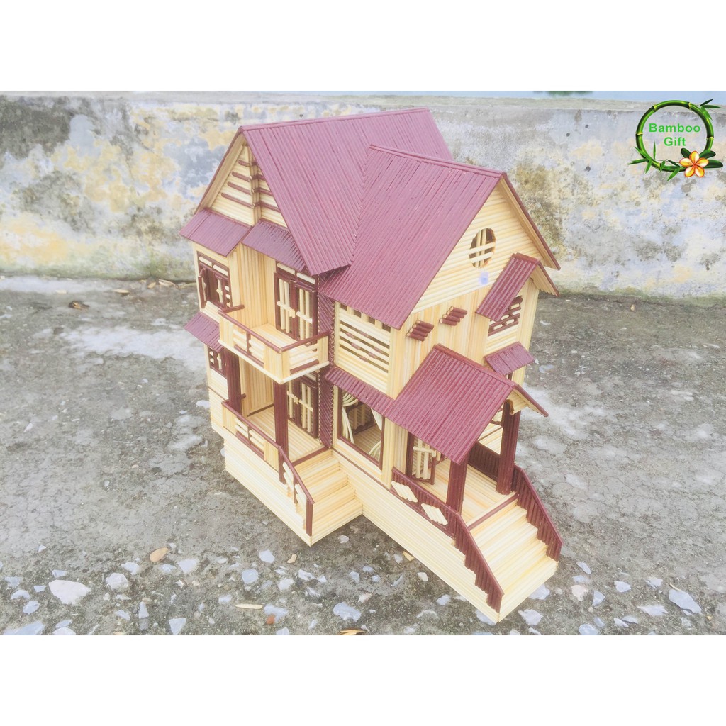 Nguyên Liệu Làm Mô Hình Tăm Tre Bộ Nguyên Liệu Nhà Tăm Tre N-2H