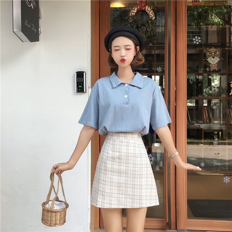 Chân váy chữ A phong cách Hàn Quốc trẻ trung dành cho nữ | BigBuy360 - bigbuy360.vn