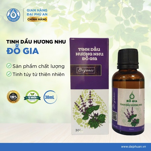 Tinh dầu Hương Nhu - Mùi thơm thiên nhiên Tây Bắc dịu nhẹ - Tinh dầu tắm - Xông làm thơm nhà