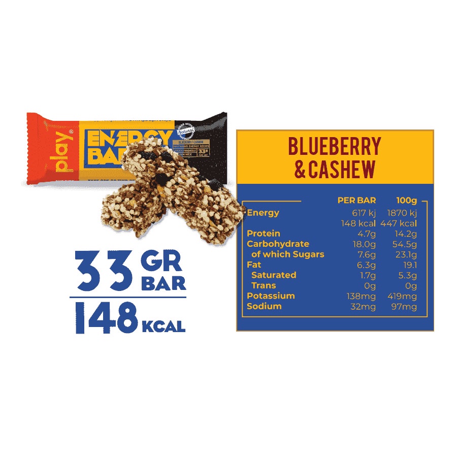 Thanh năng lượng PLAY 1.0 – Thanh ngũ cốc ăn sáng PLAY Energy Bar