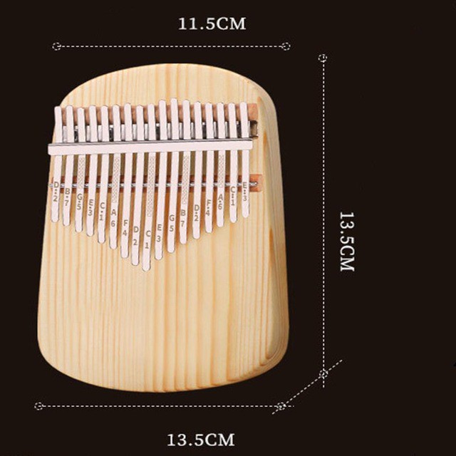 Đàn kalimba 17 phím gỗ nguyên khối Mahagony GECKO000045