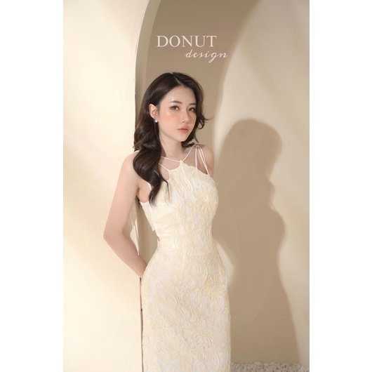 Váy đan dây body hoạ tiết hoa 3D