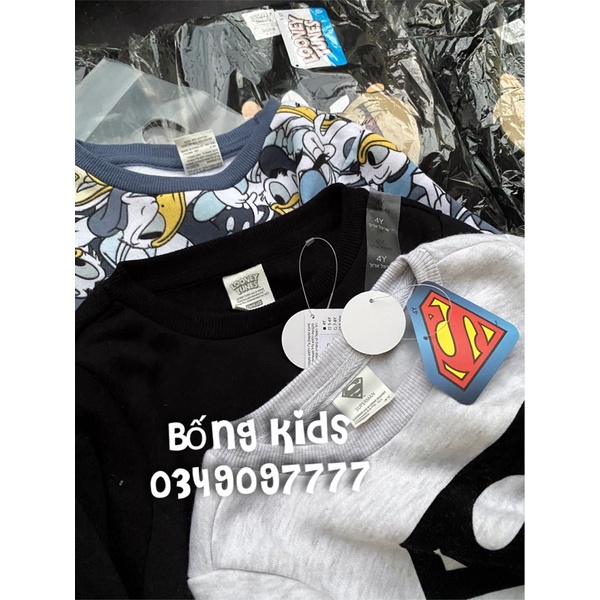 Bộ Nỉ Bé Trai Hoạt Hình Delta