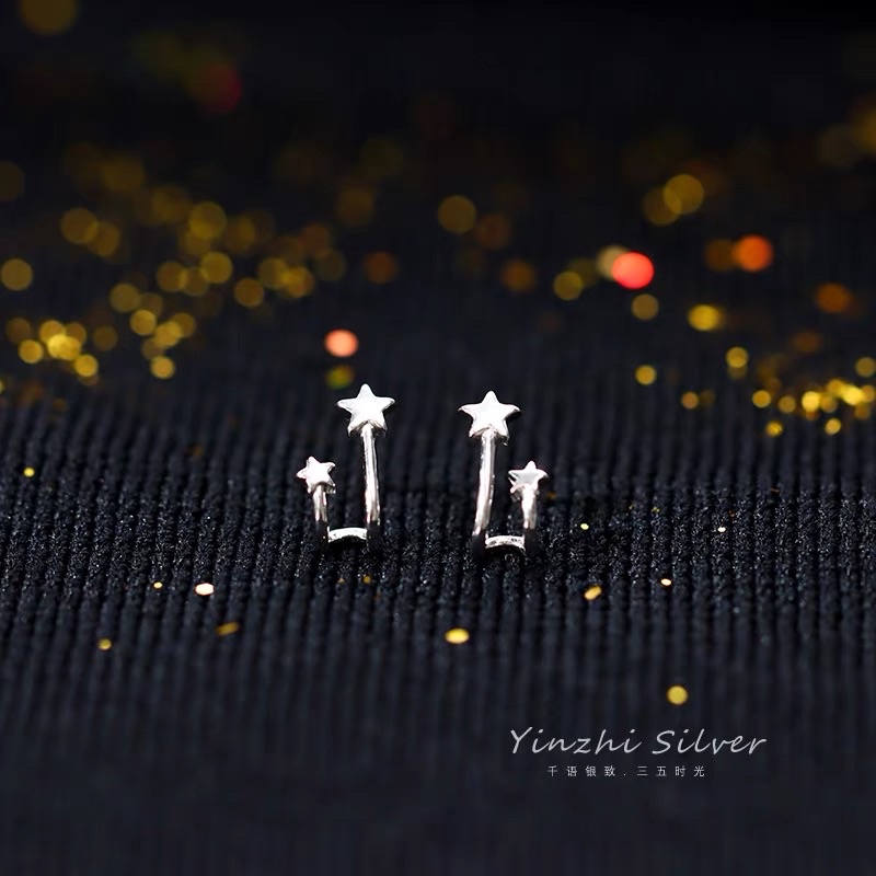 1 đôi bông tai nhỏ thiết kế xinh xắn sao tim