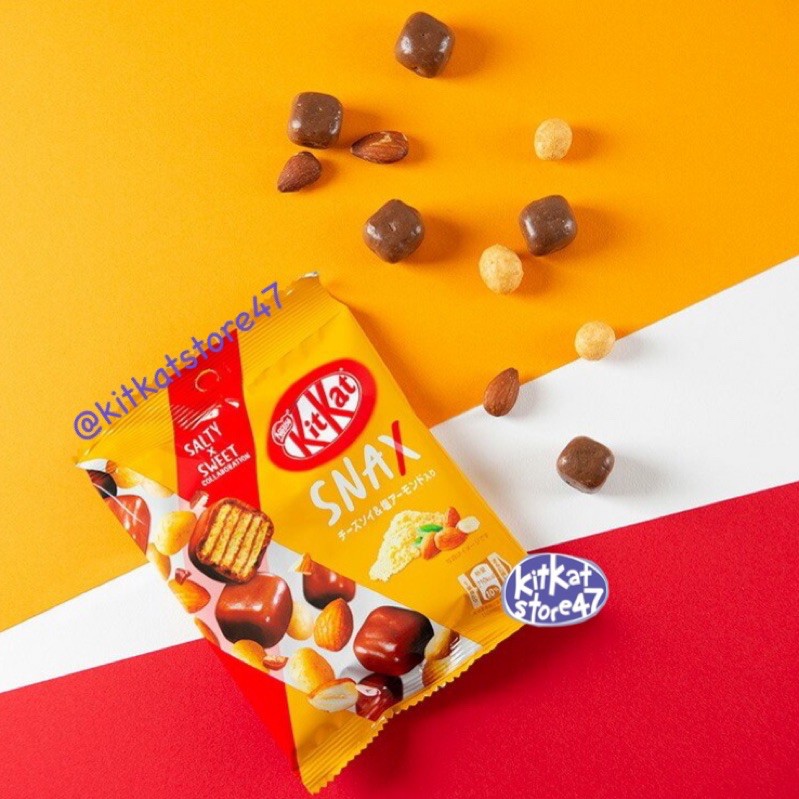 BÁNH KITKAT VIÊN HẠNH NHÂN & ĐẬU PHỘNG PHÔ MAI