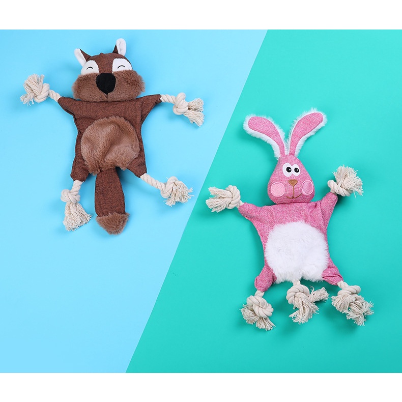 Đồ Chơi Dây Thừng Cotton Phát Ra Âm Thanh Cho Thú Cưng Gặm