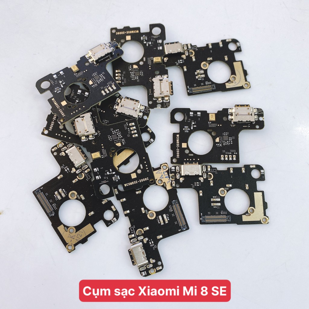 Cụm chân sạc Xiaomi mi 8 se m1805e2a ( kèm mic , tai nghe ) , mạch sạc mi 8 se linh kiện loại tốt, bảo hành đổi trả