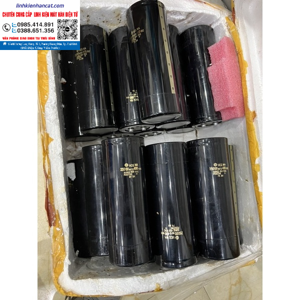 Tụ Điện 25000uf 400v Tháo Máy Kích Thước 90x235mm
