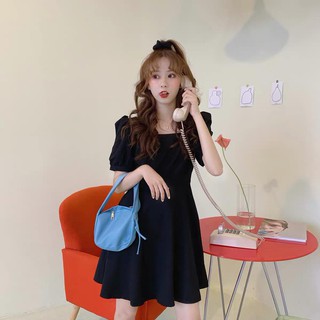 Hanvi Dress - Đầm basic cổ vuông 3 màu