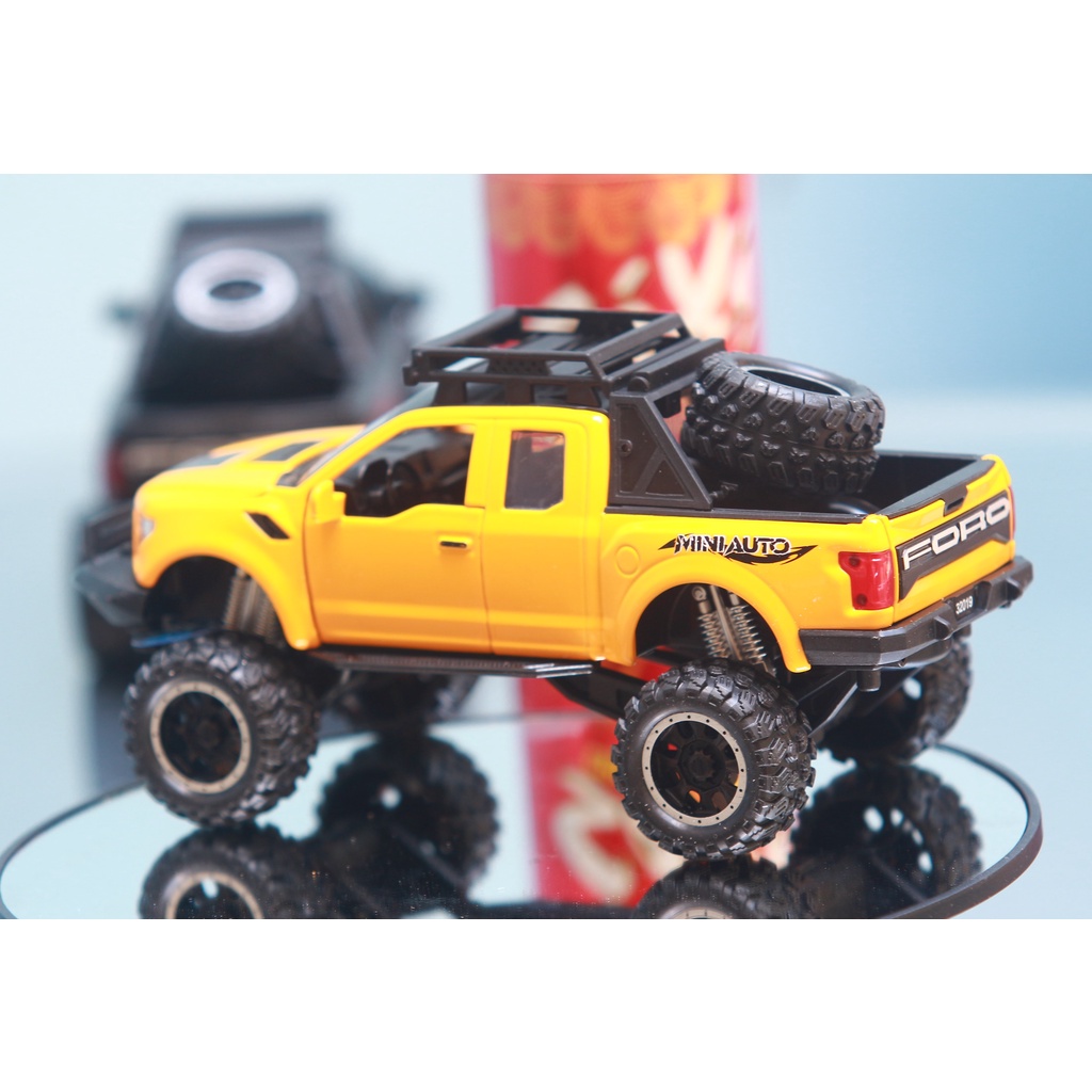 Xe mô hình, Xe hợp kim Ford Raptor F150 cao cấp, tỷ lệ 1:32, quà tặng, trang trí, sưu tầm.