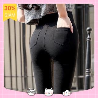 Quần legging dài nữ cạp cao 2 Túi sau nâng mông siêu tôn dáng  Onami