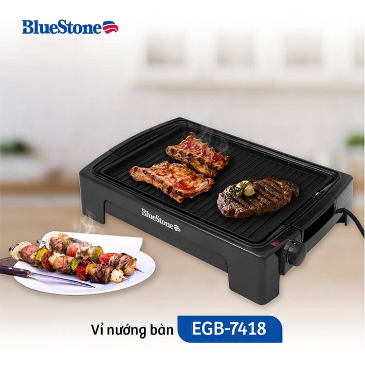 Vỉ Nướng Điện Ceramic Bluestone EGB-7418 (1500W)