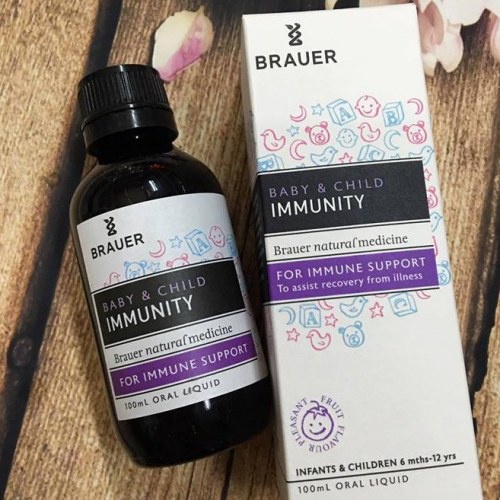 Siro vitamin tăng sức đề kháng cho bé BRAUER IMMUNITY SUPPORT mẫu mới chính hãng 31103