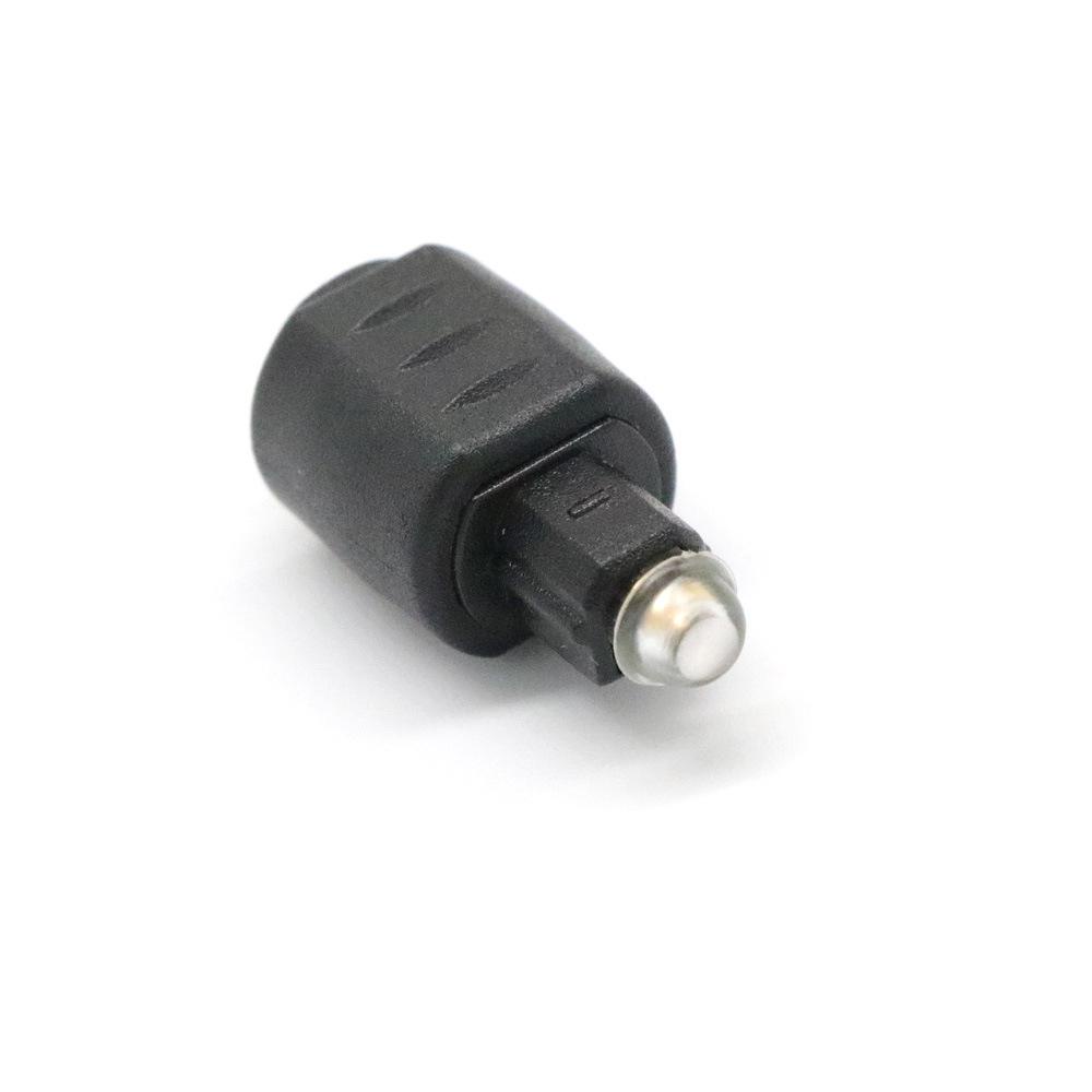 JONYE Đầu Chuyển Đổi Âm Thanh Toslink Hình Tròn Màu Đen Sang Vuông Mini
