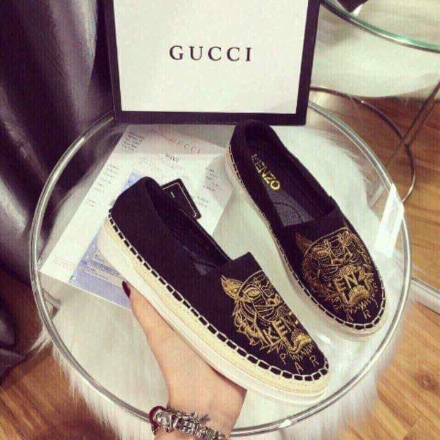 Giày lười thêu hổ Kenzo hàng Quảng Châu full box
